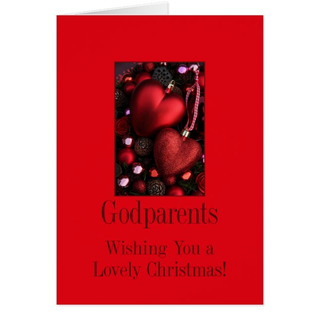 Godparents Merry Christmas card (Front)