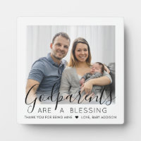 Godparents Thank You Godchild Baptism Photo Square