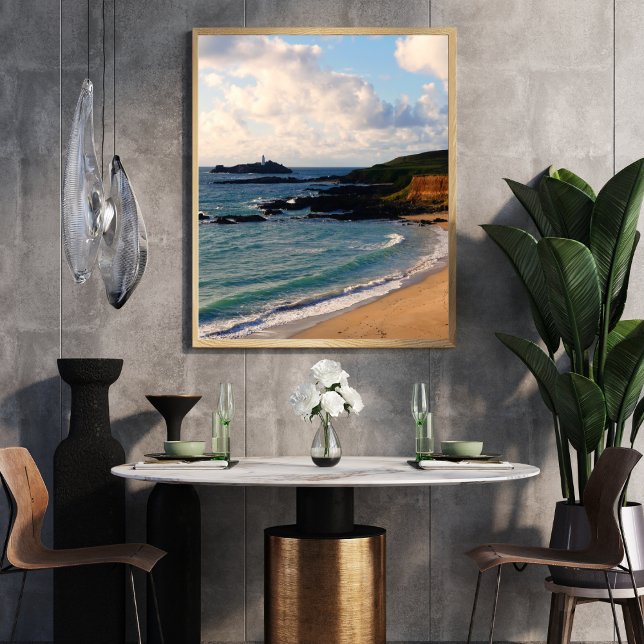 Godrevy Lighthouse Cornwall Coast  Photo Print (Creator Uploaded)