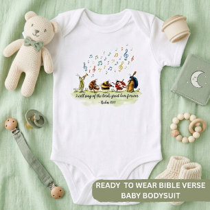 God's Amazing Creation • Beetle & Grasshopper  Baby Bodysuit