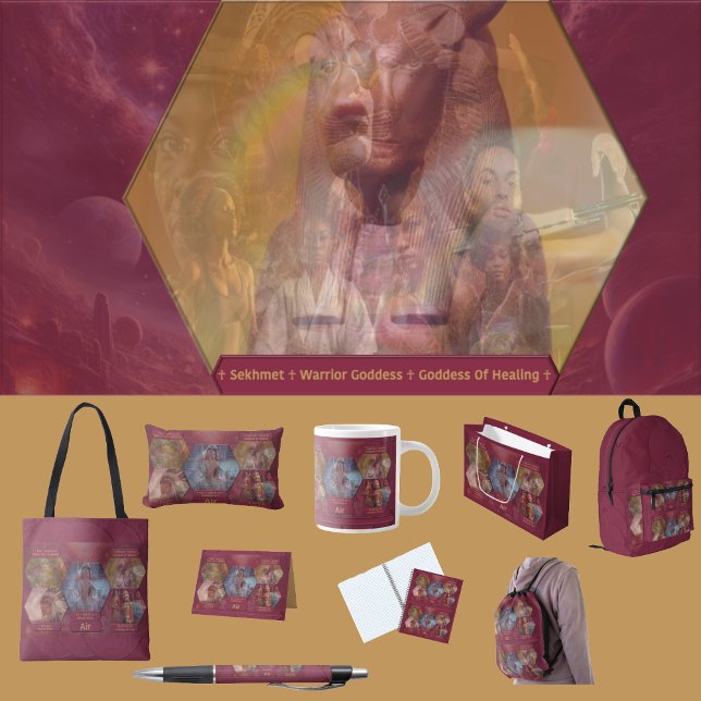 “Gods and Goddess Of Air” Notebook (Get the full “Gods + Goddesses Of Air” collection at:  https://bit.ly/OurAncestorsZazzle
)