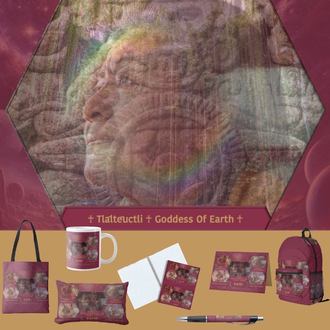 Gods and Goddess Of Earth Lumbar Cushion (Get the full “Gods + Goddesses Of Earth” collection at: https://bit.ly/OurAncestorsZazzle)