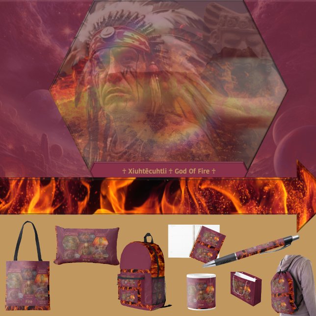 Gods and Goddess Of Fire (Get the full “Gods + Goddesses Of Fire” collection at: https://bit.ly/OurAncestorsZazzle)