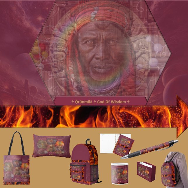 Gods and Goddess Of Fire Tissue Paper (Get the full “Gods + Goddesses Of Fire” collection at: https://bit.ly/OurAncestorsZazzle)