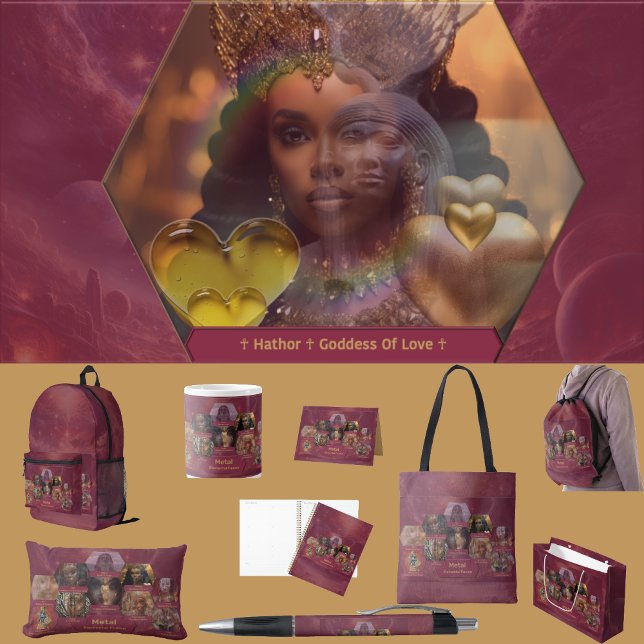 “Gods and Goddess Of Metal”  Notebook (Get the full “Gods + Goddesses Of Metal” collection at: https://bit.ly/OurAncestorsZazzle)