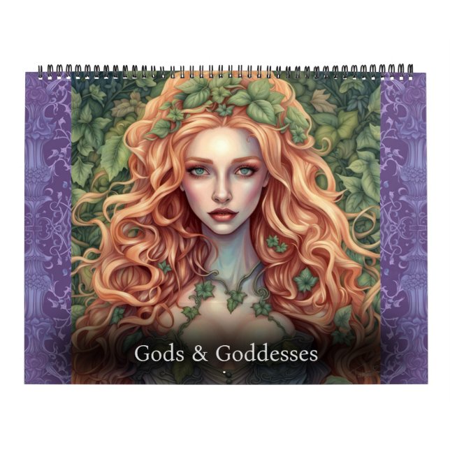 Gods and Goddesses by Ivy and Bat Art Calendar (Cover)