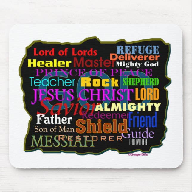 God's Attributes Mouse Pad (Front)