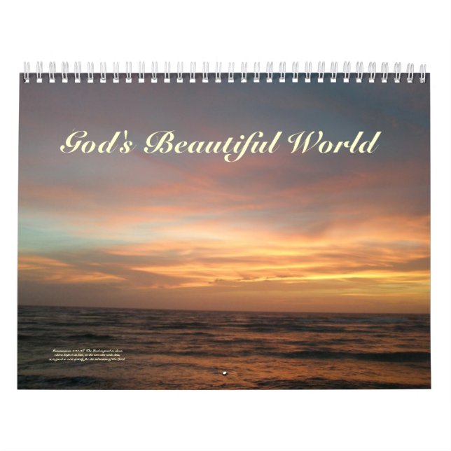 God's Beautiful World #1 Calendar (Cover)