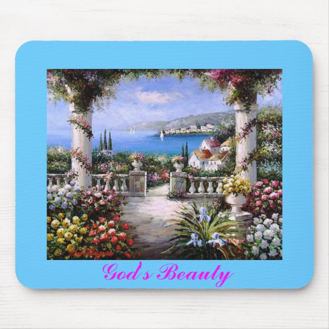 God's Beauty Mouse Pad (Front)
