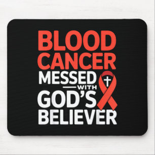 God's believer ribbon warrior lymphoma blood mouse pad