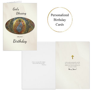 God's Blessing Birthday Orthodox Christian Card