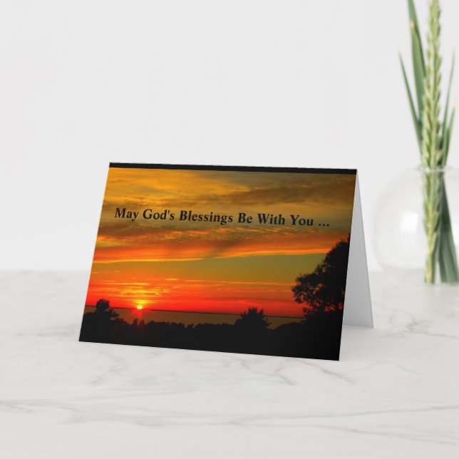 God's Blessings Be With You Confirmation Card (Front)