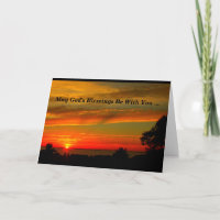 God's Blessings Be With You First Communion Card