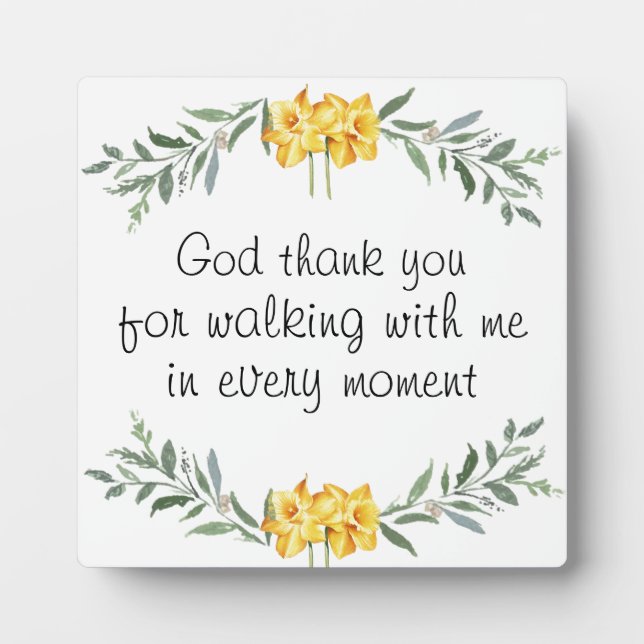 God's blessings wooden sign plaque (Front)