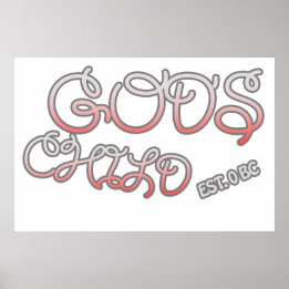 God's Child Christian Life Poster