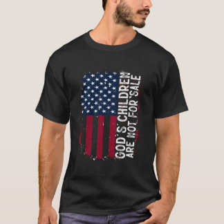 God'S Children Are Not For Sale American Flag Appa T-Shirt