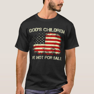 God's Children Are Not For Sale Us Flag T-Shirt