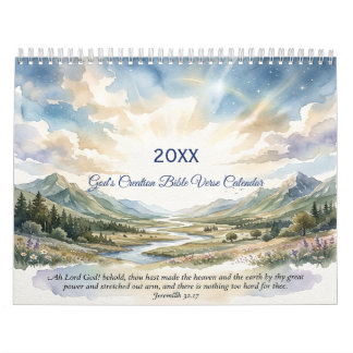 God's Creation Bible Verse Calendar