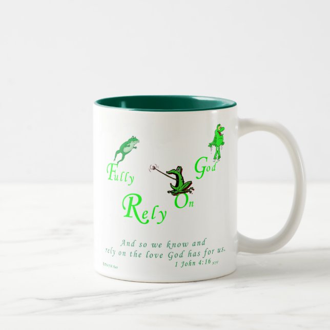 Gods Creation Series - FROG Two-Tone Coffee Mug (Right)