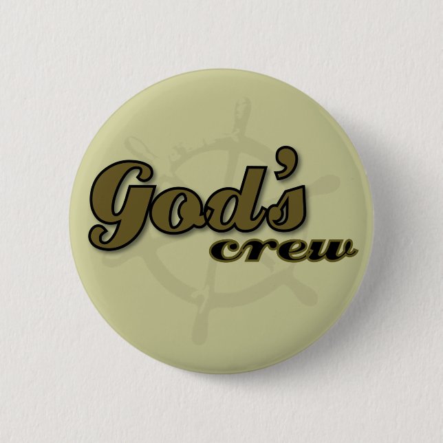 God's Crew button (Front)