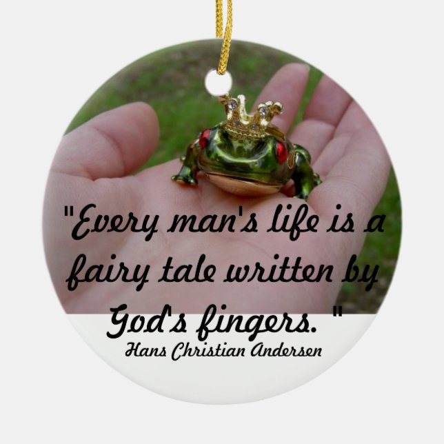 God's fairy tale ceramic tree decoration (Front)
