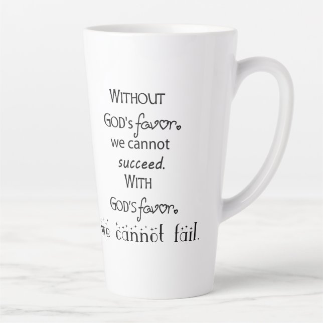 God's Favor - Latte' mug (Right)