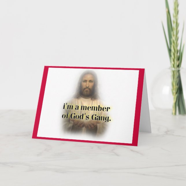 gods gang holiday card (Front)