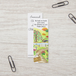 God's Garden Bookmarks Mini Business Card