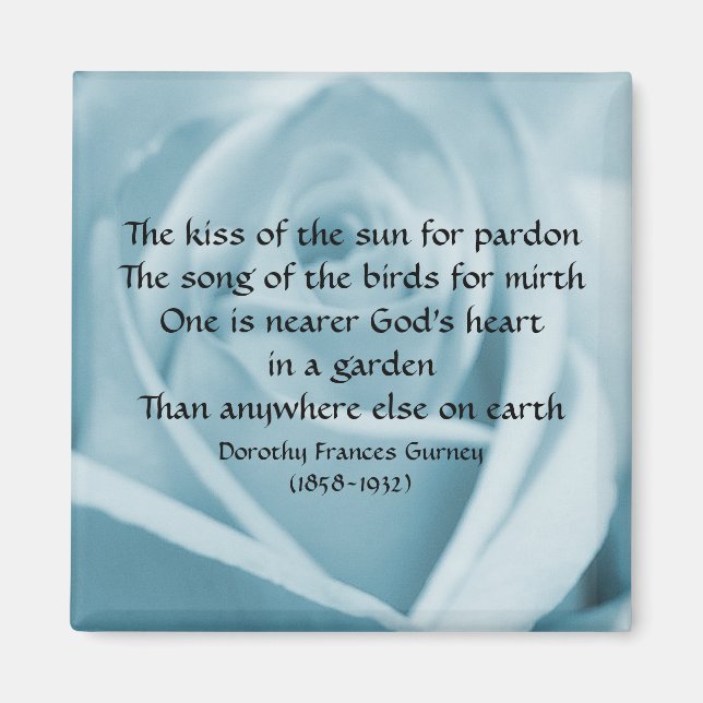 God's Garden Poem - magnet (Front)