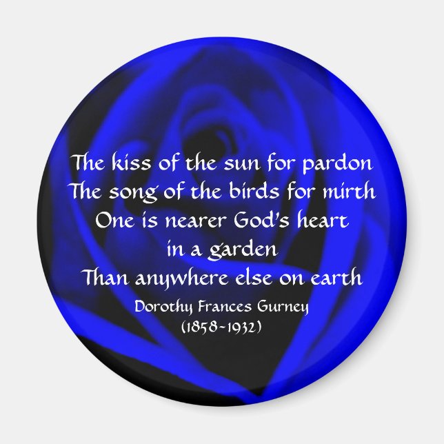 God's Garden Poem - magnet (Front)