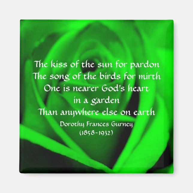 God's Garden Poem - magnet (Front)