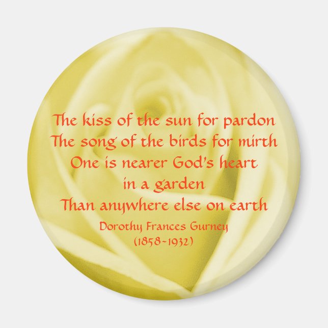 God's Garden Poem - magnet (Front)