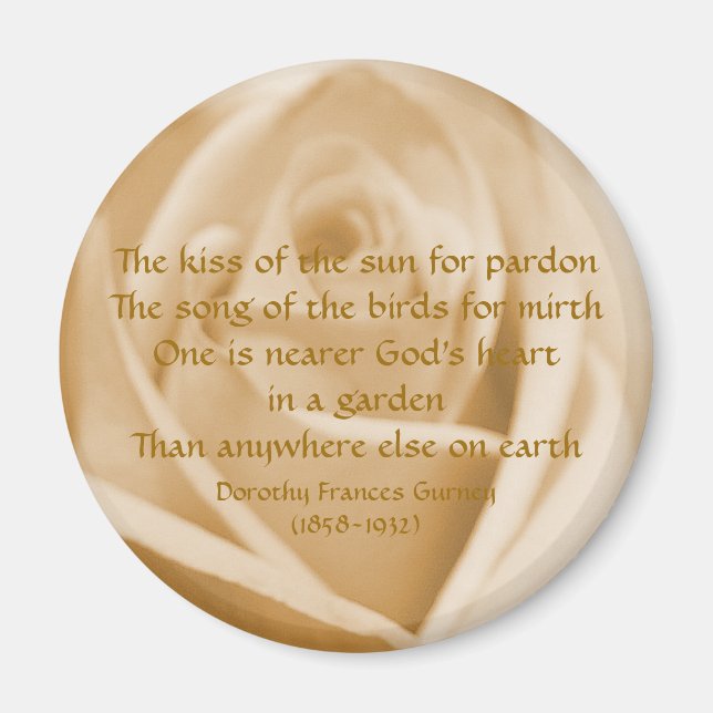 God's Garden Poem - magnet (Front)