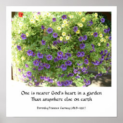 God's Garden (poem) - poster / print | Zazzle.co.nz