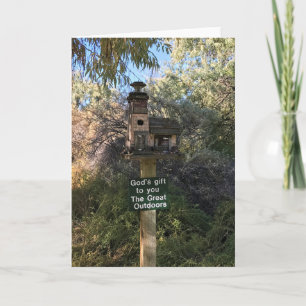 God's Gift, Great Outdoors, Funny Sign Card