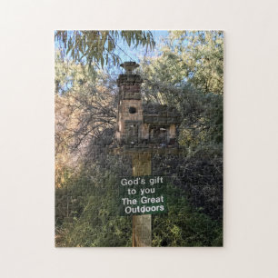 God's Gift, Great Outdoors, Funny Sign Jigsaw Puzzle