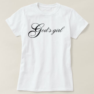 "God's girl" angelic aesthetic script affirmation T-Shirt