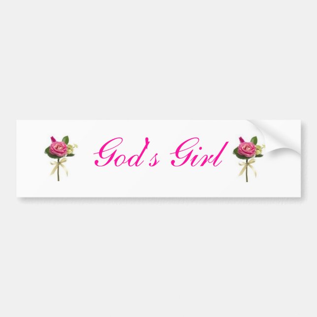 Gods Girl Bumper Sticker (Front)