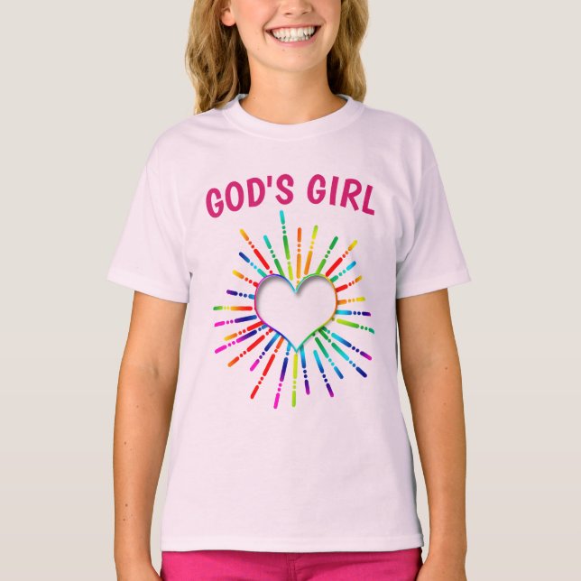 GOD'S GIRL CHRISTIAN GIRLS T-Shirts (Front)