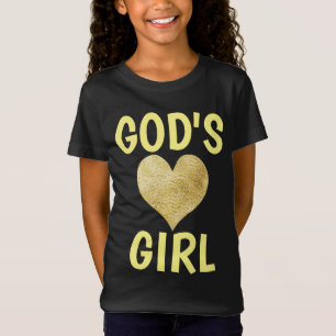 GOD'S GIRL CHRISTIAN GIRLS TEENS T-SHIRTS
