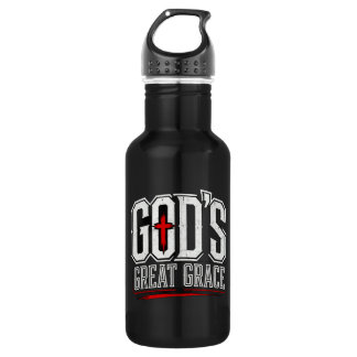 God's Great Grace Bold Distressed 532 Ml Water Bottle