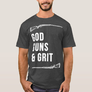 Gods Guns and GritSouthern PrideTruckingThe South  T-Shirt