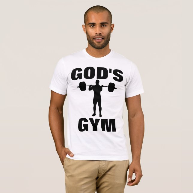 GOD'S GYM, Christian T-shirts (Front Full)