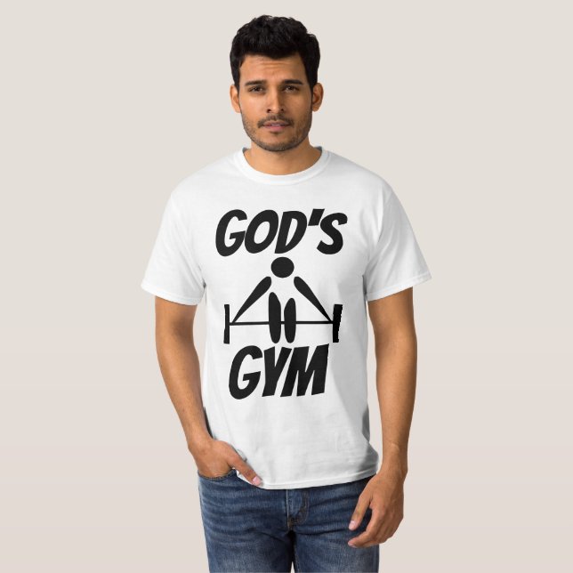 GOD'S GYM Christian T-shirts (Front Full)