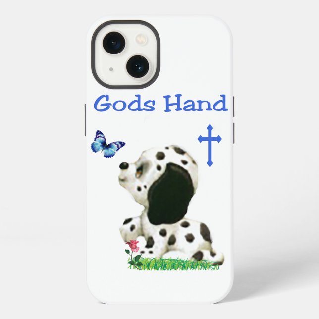 Gods hand iPhone case (Back)