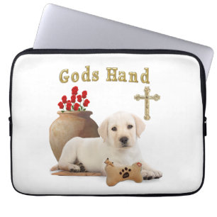 Gods hand puppy laptop sleeve