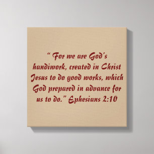 "God's Handiwork" 12 x 12 Scripture Wrapped Canvas