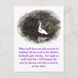 God's handmade gifts to Jesus Postcard