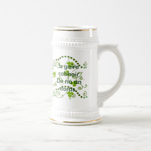 God's Help Is Nearer Than the Door Beer Stein