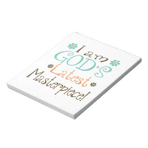 Gods Latest Masterpiece Notepad
